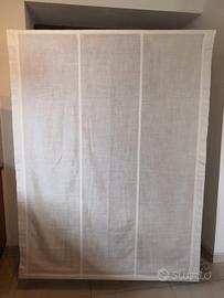 Tenda misto lino bianca a pacchetto