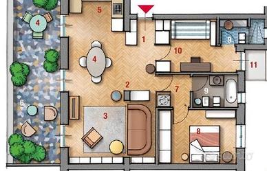 Ampio trilocale ristrutturato Busto Arsizio