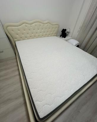 Letto contenitore matrimoniale  e materasso