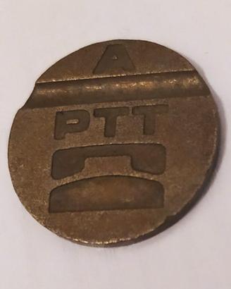 Gettone Telefono A PTT Moneta Bronzo da Collezione