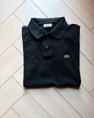 Polo lacoste nera taglia S