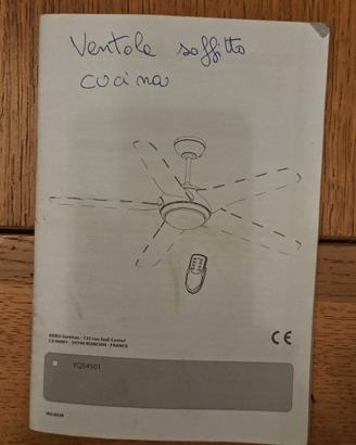 Lampadario a ventola da soffitto
