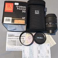 Sigma  12-24  EX DG HSM f-4.5÷5.6 – attacco  Nikon