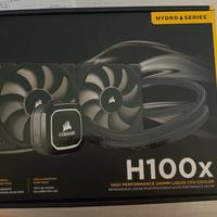 raffreddamento a liquido Corsair h100x  lga/amd
