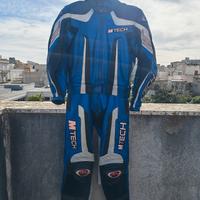 Tuta Moto in pelle Divisibile MTECH Taglia 48