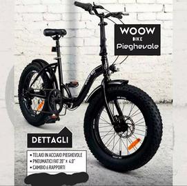 bici woow bike pieghevole 