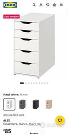 cassettiera Alex ikea