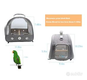 Trasportino per pappagalli