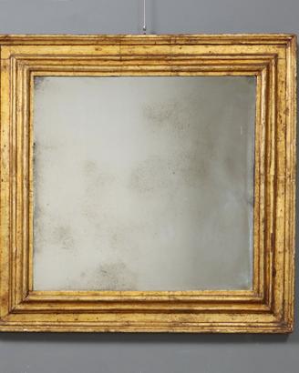 Specchio in Legno Modanato e Dorato - Inizio 700