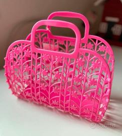 Retro Vintage Borsa Rosa per Bambina o Donna