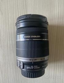 Obiettivo EF-S 18-200 Canon + lenteUV 72mm Danubia