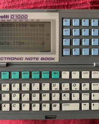 OLIVETTI D1000 Electronic Notebook vintage - due