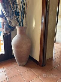 Anfora decorativa grande in terracotta