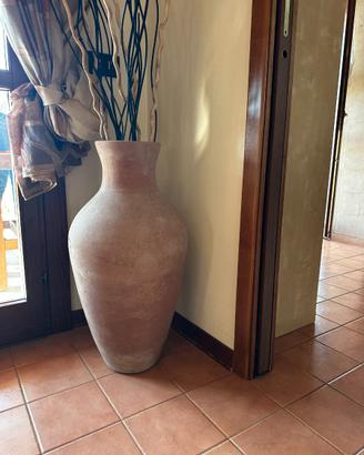Anfora decorativa grande in terracotta