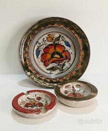 Set Centrotavola e 2 posacenere design E. Schiavon