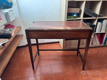 Scrivania vintage anni 50 legno massello