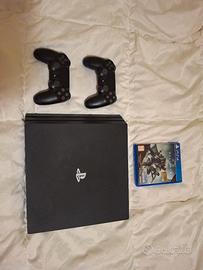 console sony play station 4 pro 1 tb  2 controller