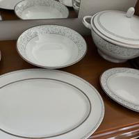 Servizio piatti Fontebasso porcellana e platino