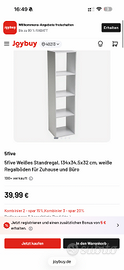 Scaffale bianco piccolo