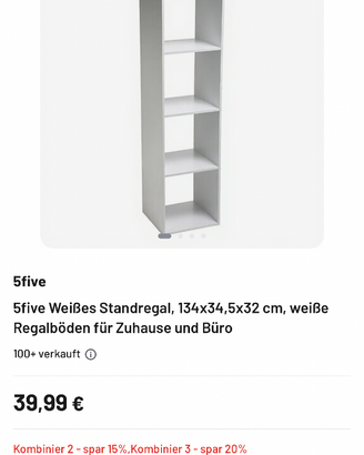 Scaffale bianco piccolo