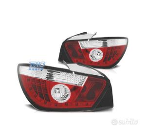 FANALI PER SEAT IBIZA 08-12 3 PORTE LED ROSSO CROM