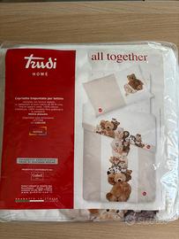 Copriletto trapuntato lettino bambini 120x150