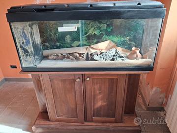 acquario 200 litri con mobile