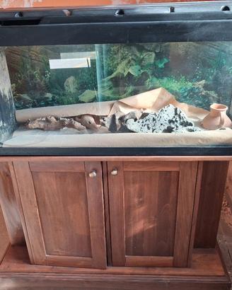 acquario 200 litri con mobile