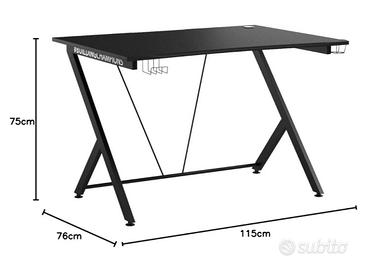 Scrivania Trust Gaming gxt 711 dominus