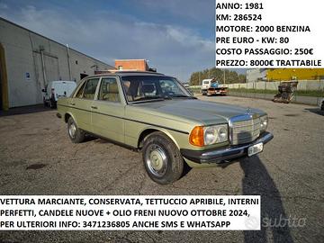 Mercedes W123 200 Berlina 1981 Conservata