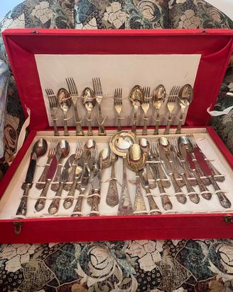 Servizio Posate Vintage Bagnato in Argento - Compl