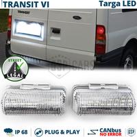 Placchette Luci TARGA LED per FORD Transit 6 6500K
