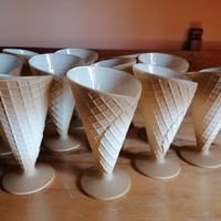 Coppette gelato a forma di cono