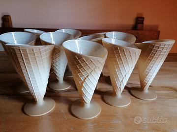 Coppette gelato a forma di cono