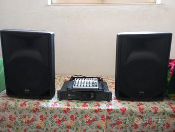 CASSE CON MIXER E AMPLIFICATORE DA 500W