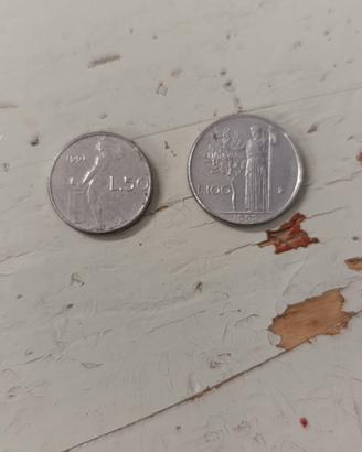 50 e 100 lire piccole