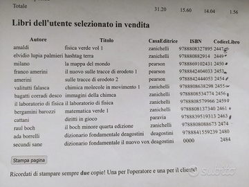 Libri scuola superiore bari Elena di Savoia 1 anno