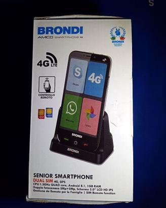 Cellulare Brondi  Senior smartphon Dual Sim 4G,GPS