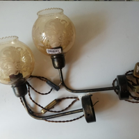 Applique lampade in vetro art nouveau