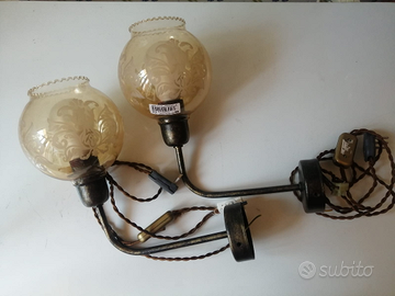 Applique / lampade in vetro " art nouveau"