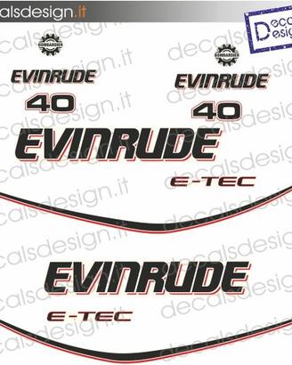 KIT ADESIVI MOTORE MARINO EVINRUDE 40 CV E-TEC