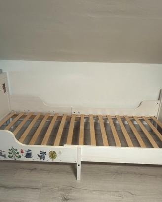 SUNDVIK Struttura letto allungabile e doghe bianco