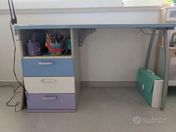 Scrivania e libreria Colombini