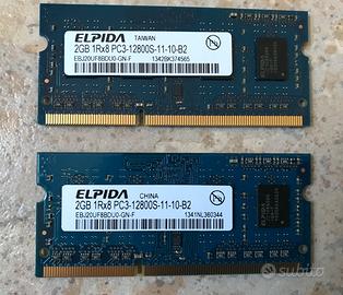 ELPIDA 4gb ram kit 2x2gb DDR3 per mac mini