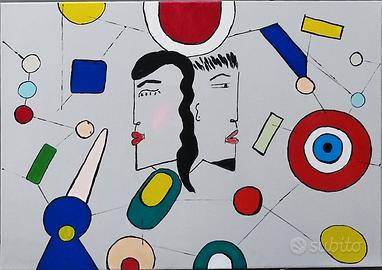 dipinto astratto "Echi di menti imperfette" AS'Art