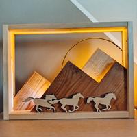 Quadro in legno retroilluminato 