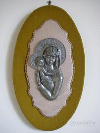 Quadro in peltro cesellato a mano degli anni 1960