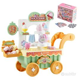 Carretto dei Gelati per Bambini 27 Pz di Accessori