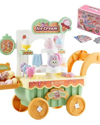 Carretto dei Gelati per Bambini 27 Pz di Accessori