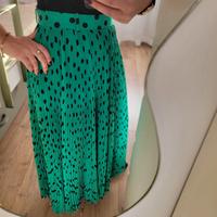 Gonna verde Balenciaga